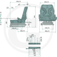 GRANIT Scaun mecanic