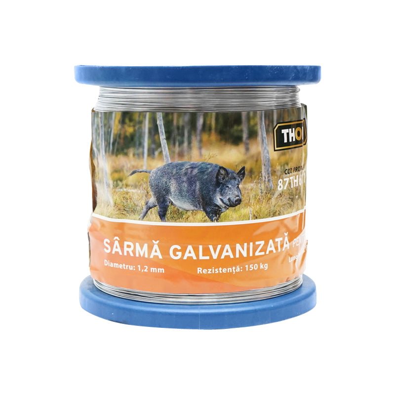 Sarma galvanizata pentru gard electric 1,2mm x 1000m thor 87th611 – 1.2mm – 1000m – imagine 1