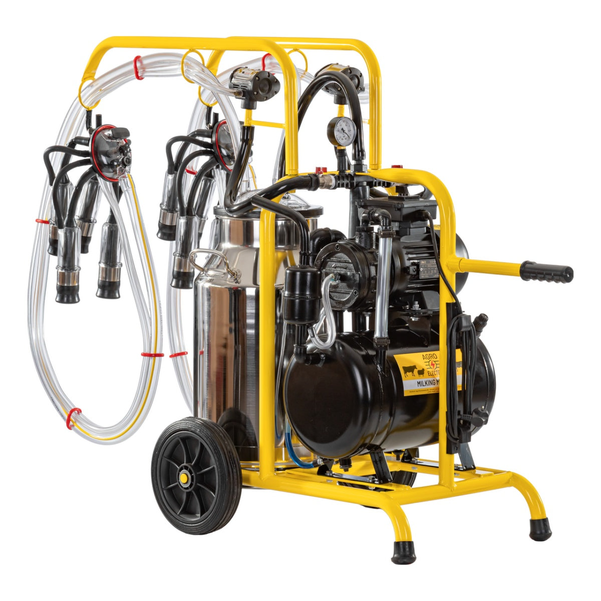 Aparat de muls vaci, 2 posturi, 1 bidon inox 40 litri