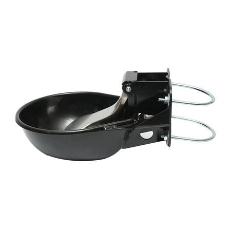 Adăpătoare metalică 2.5L cu limbă de inox și accesorii de prindere