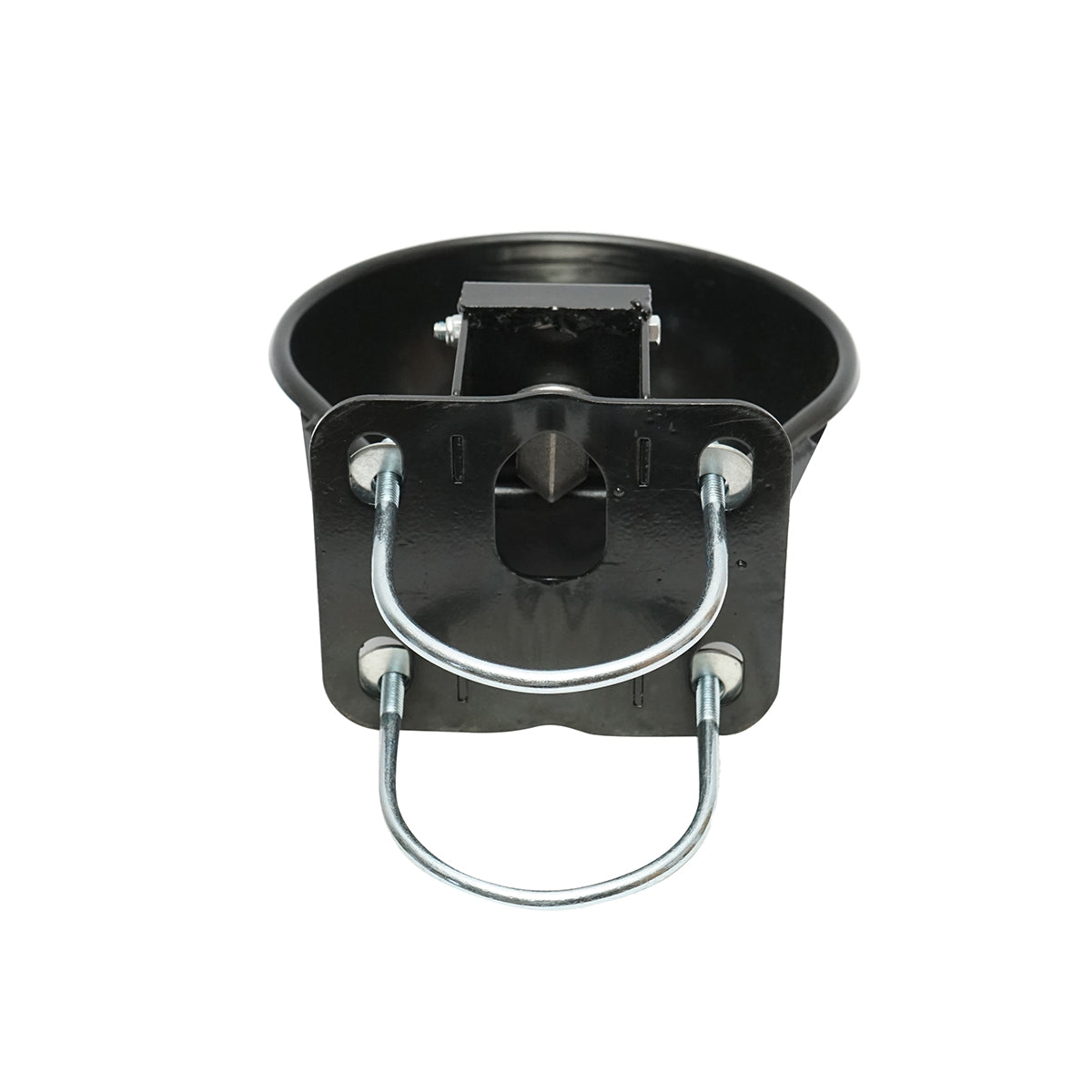 Adăpătoare metalică 2.5L cu limbă de inox și accesorii de prindere