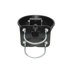 Adăpătoare metalică 2.5L cu limbă de inox și accesorii de prindere