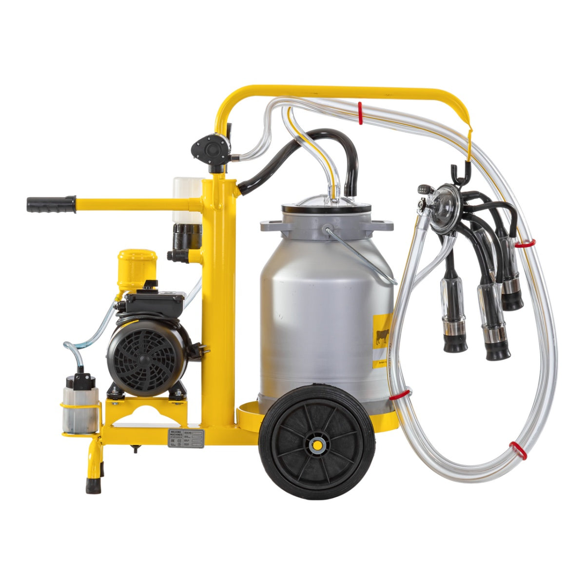 Aparat de muls vaci, cu 1 bidon aluminiu 25 litri, eco