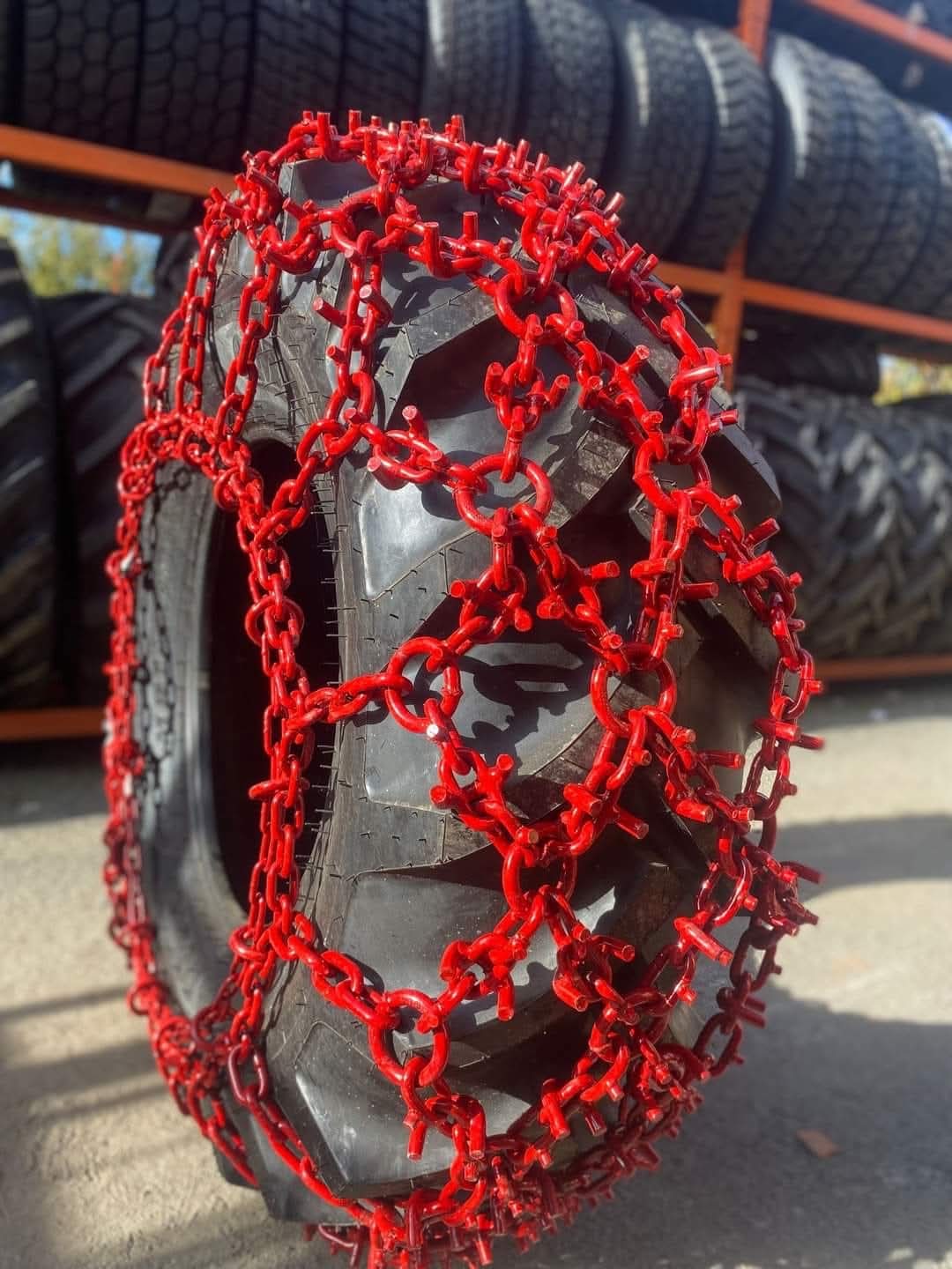 Set 2 plasa lant antiderapant Tractor Forestier FI13 tip Taiga- Transport Gratuit