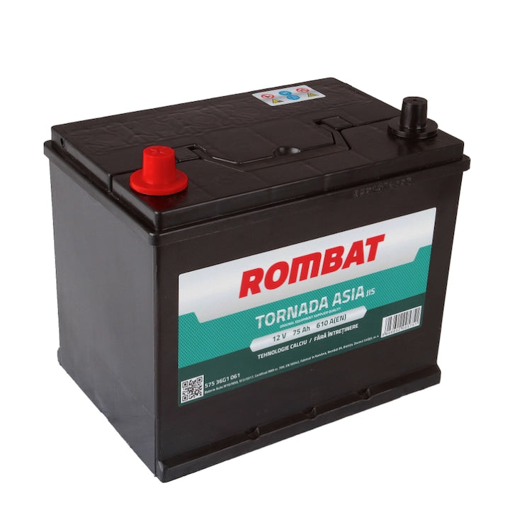Acumulator ROMBAT TORNADA 12V 75Ah – Borne Inverse