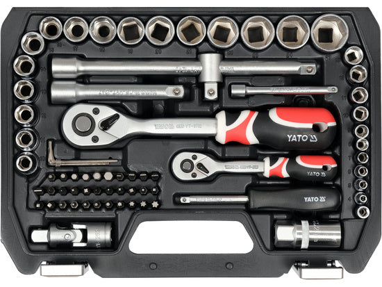Set scule 1/2+1/4 72 piese