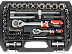 Set scule 1/2+1/4 72 piese