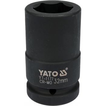 Cheie tubulara hexagonala de impact adanca 32mm 1' YT-1177